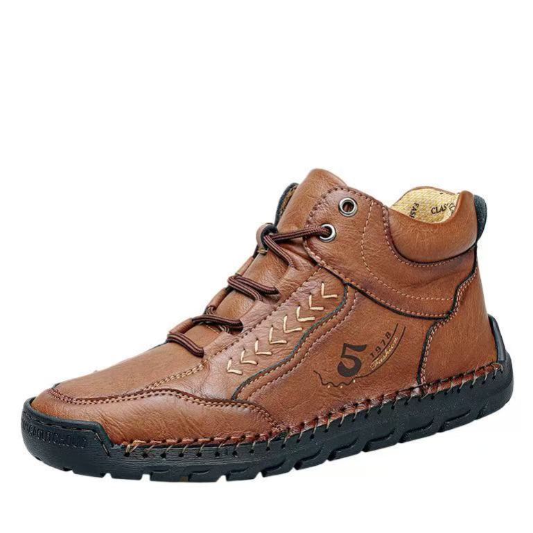 Men’s Genuine Leather Loafers – Wide Fit, Pain Relief, Handcrafted Style