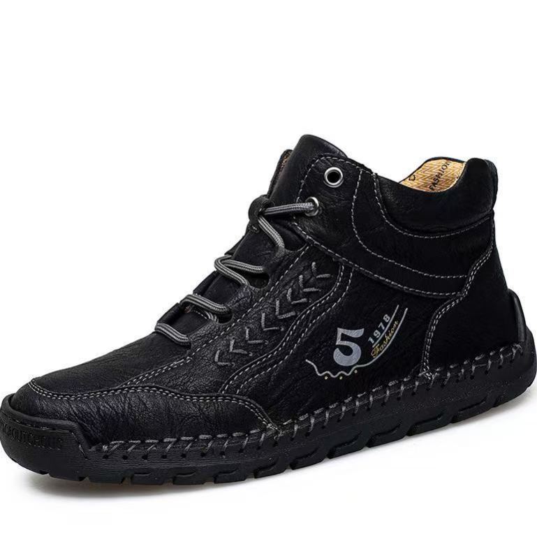 Men’s Genuine Leather Loafers – Wide Fit, Pain Relief, Handcrafted Style