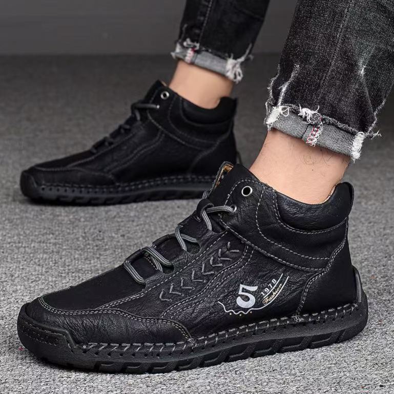 Men’s Genuine Leather Loafers – Wide Fit, Pain Relief, Handcrafted Style