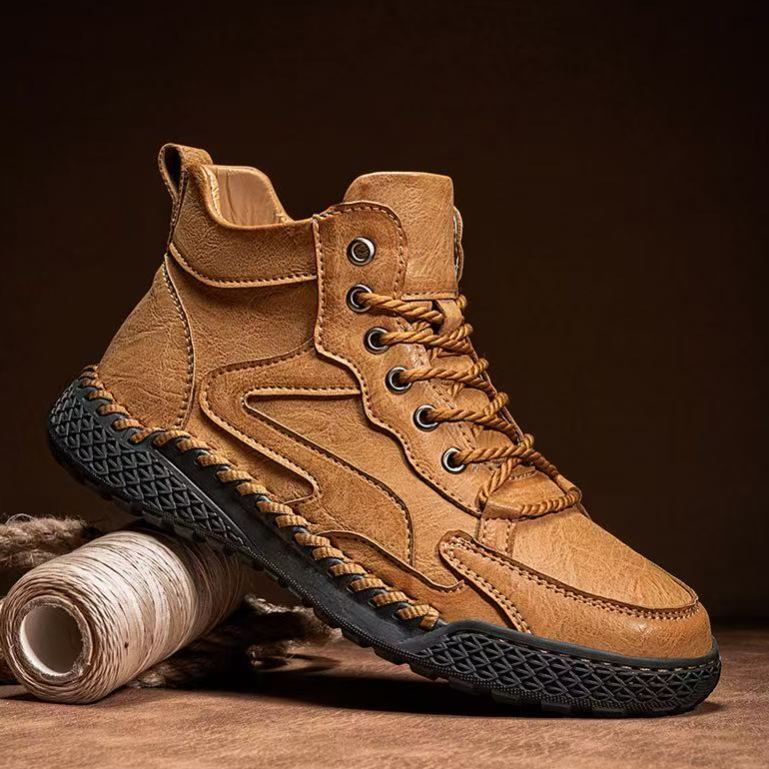 Handmade Men’s Leather Comfort Shoes – All-Day Support & Easy Slip-On