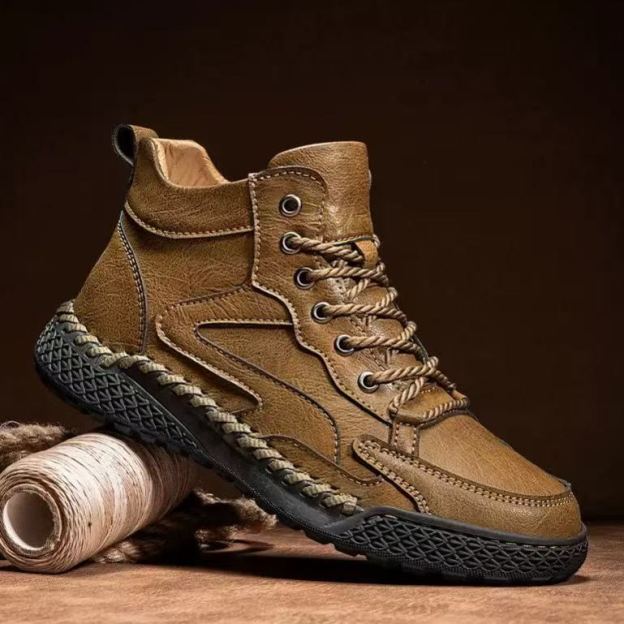 Handmade Men’s Leather Comfort Shoes – All-Day Support & Easy Slip-On