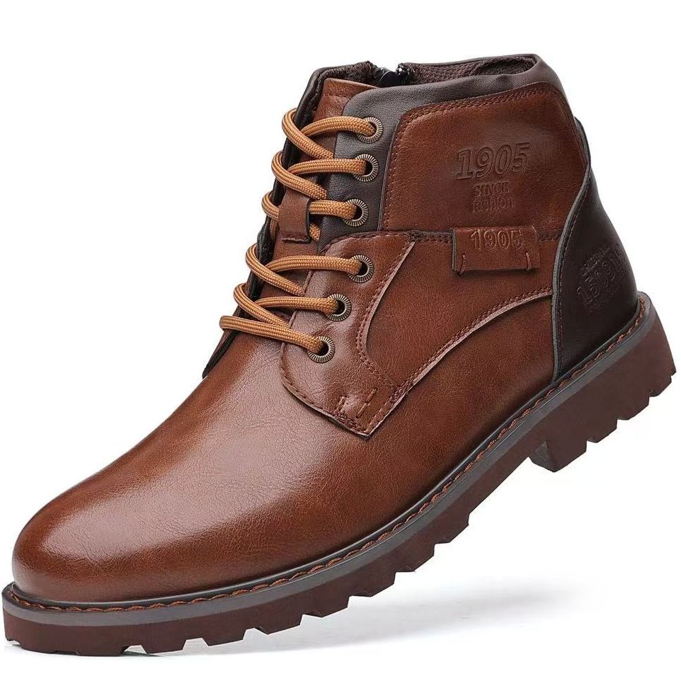 Handmade Orthopedic Men’s Shoes – Leather Upper, Arch & Heel Support