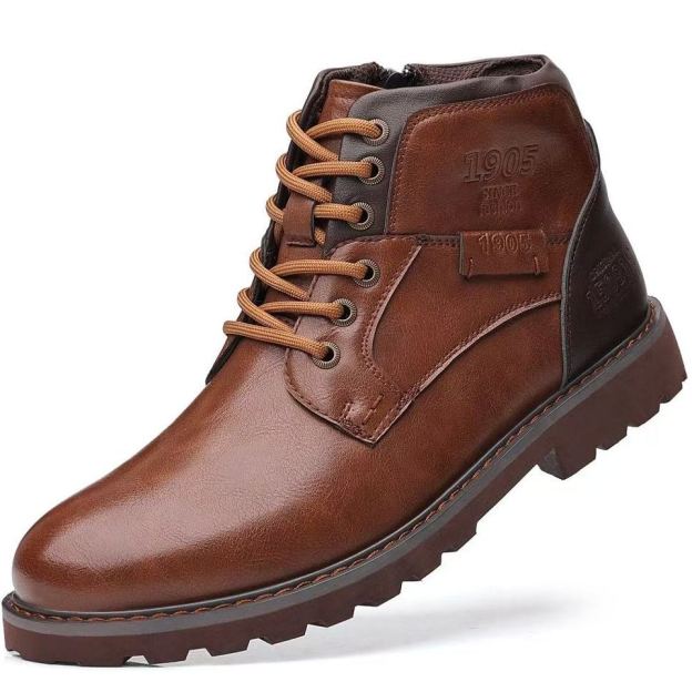 Handmade Orthopedic Men’s Shoes – Leather Upper, Arch & Heel Support