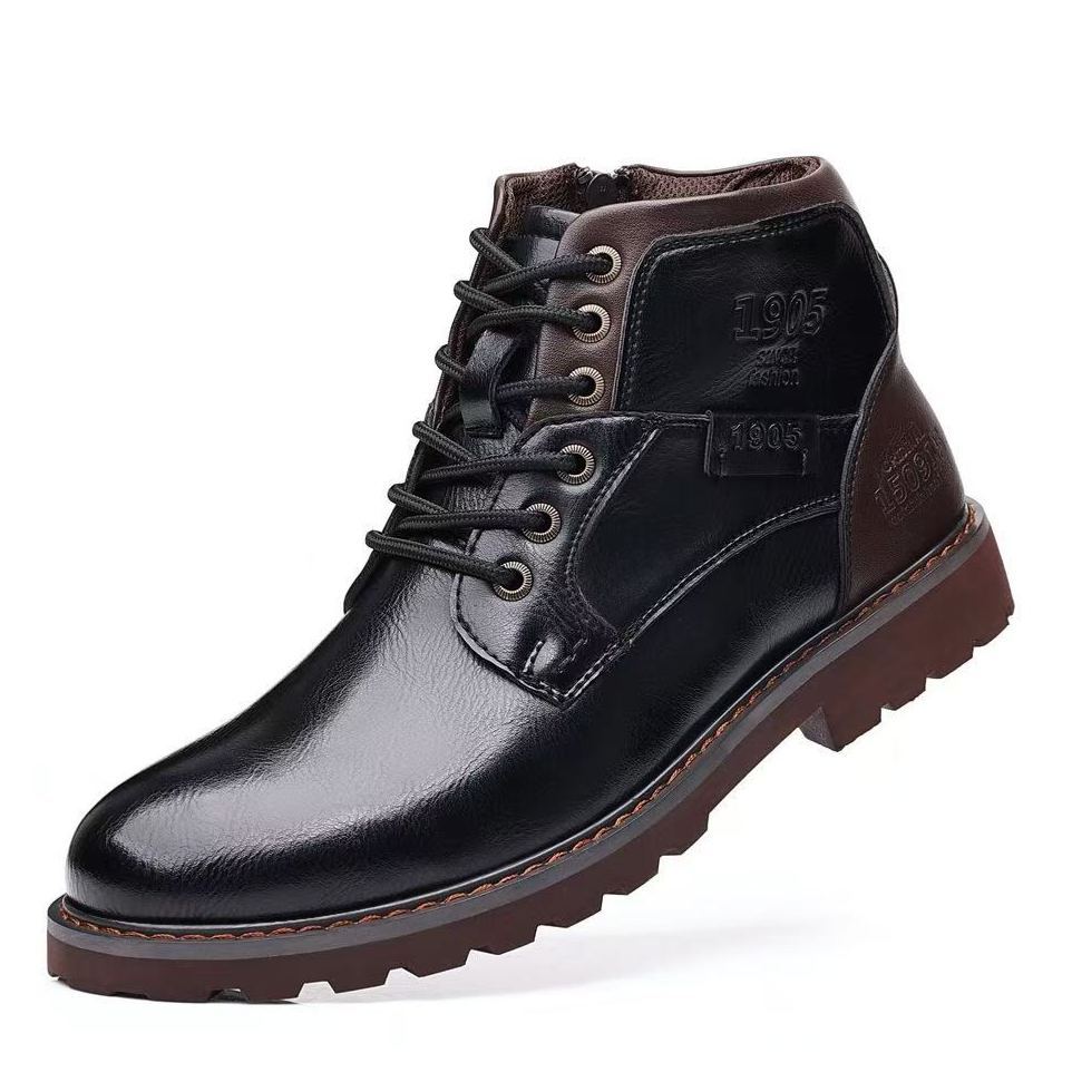 Handmade Orthopedic Men’s Shoes – Leather Upper, Arch & Heel Support