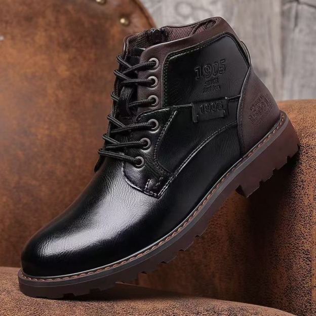 Handmade Orthopedic Men’s Shoes – Leather Upper, Arch & Heel Support