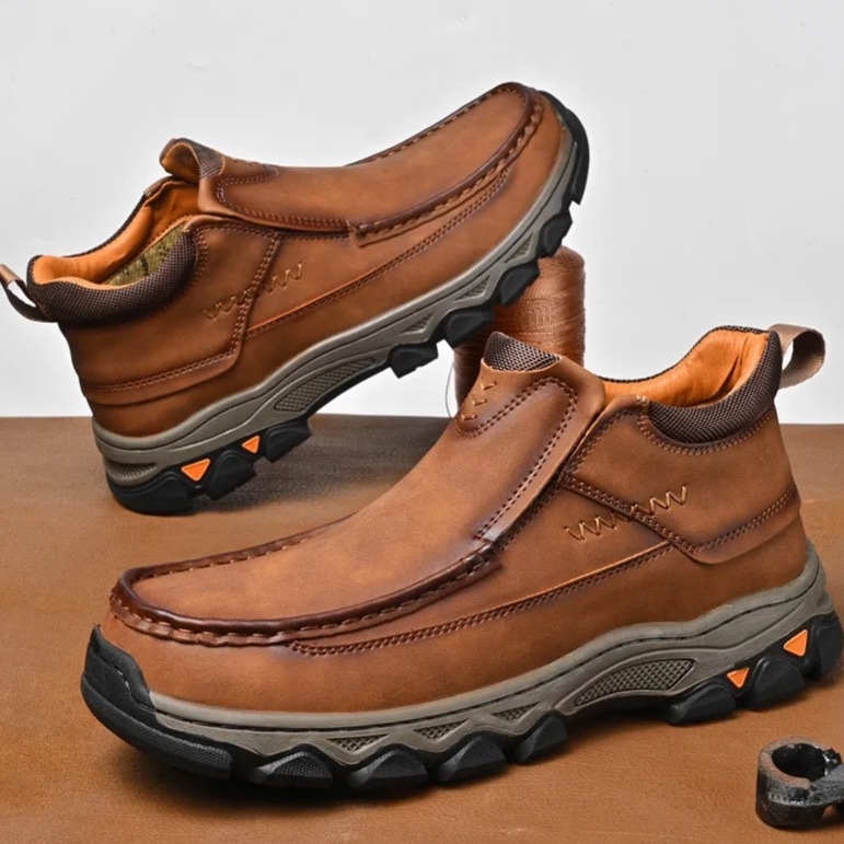 Handcrafted Leather Shoes – Orthopedic Arch Support & Wide Toe Box