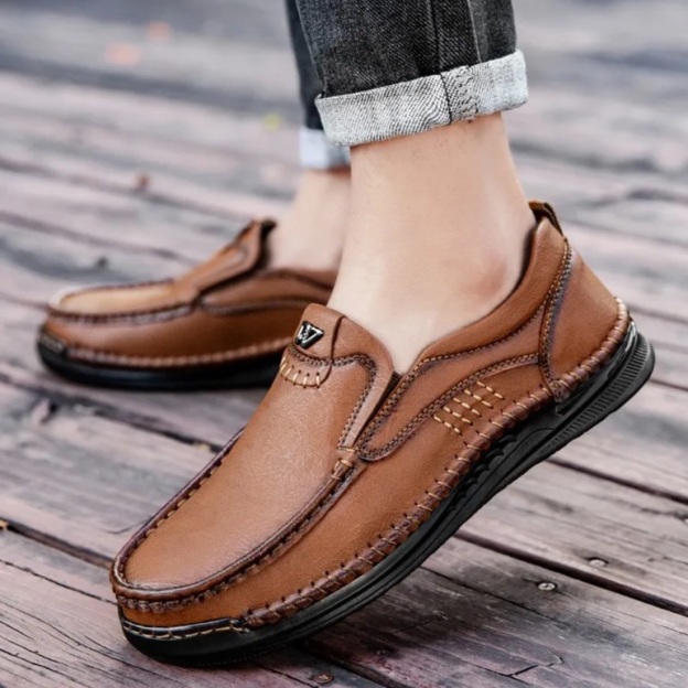 Premium Handmade Leather Loafers – All-Day Comfort & Easy Slip-On