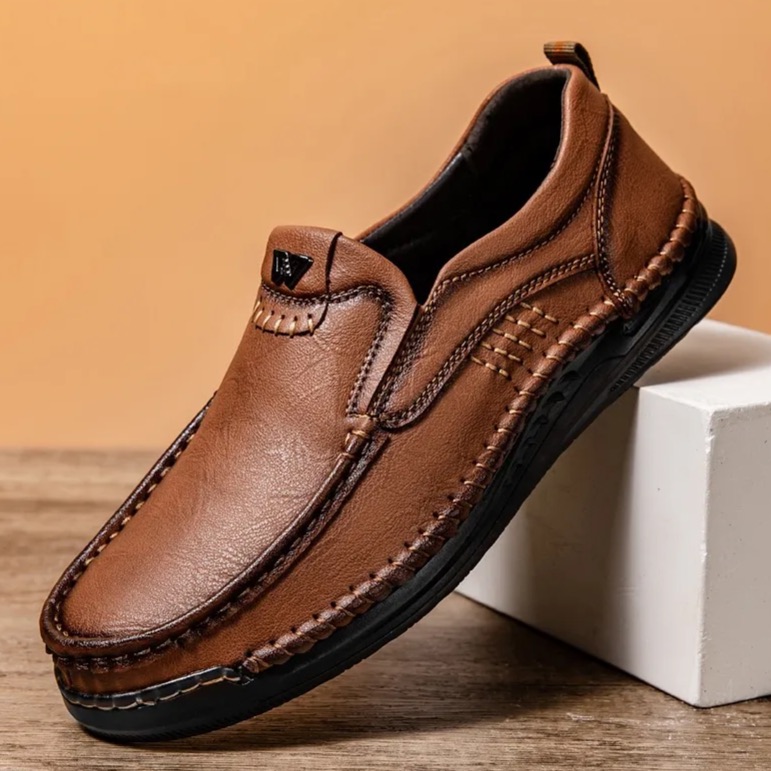 Premium Handmade Leather Loafers – All-Day Comfort & Easy Slip-On
