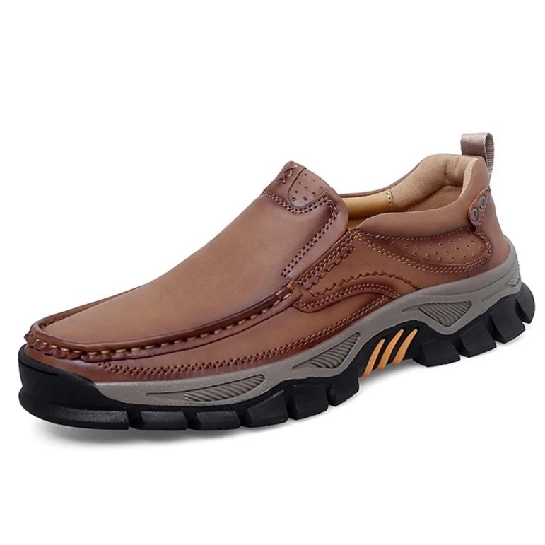 Artisan Leather Slip-Ons – Extra Wide Fit & Arch Pain Relief