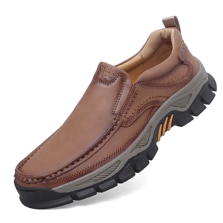 Artisan Leather Slip-Ons – Extra Wide Fit & Arch Pain Relief