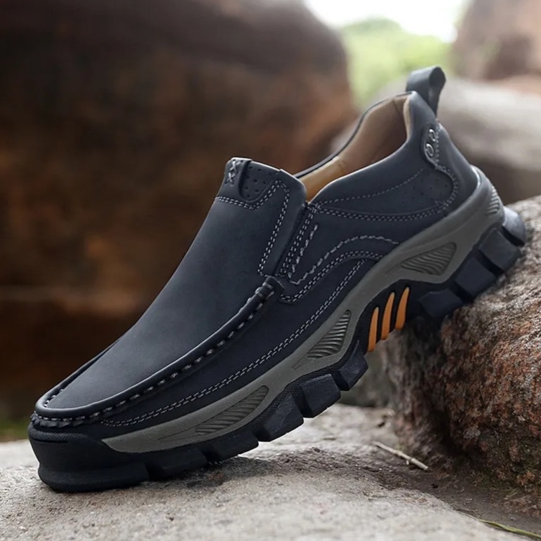 Artisan Leather Slip-Ons – Extra Wide Fit & Arch Pain Relief