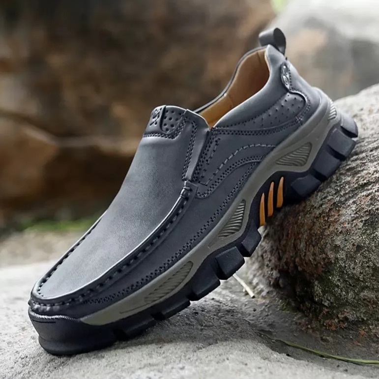 Artisan Leather Slip-Ons – Extra Wide Fit & Arch Pain Relief