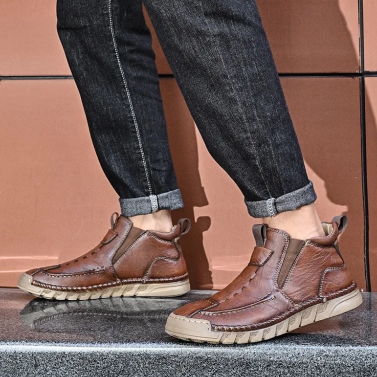 Arch Support Comfort Loafers – Handcrafted Leather & Slip-On Ease