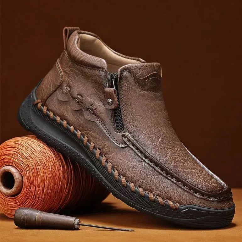 Everyday Comfort Shoes – Handmade Leather with Anti-Slip Sole