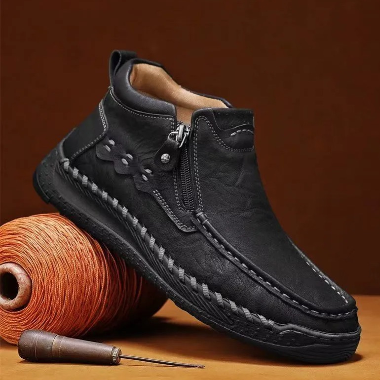 Everyday Comfort Shoes – Handmade Leather with Anti-Slip Sole