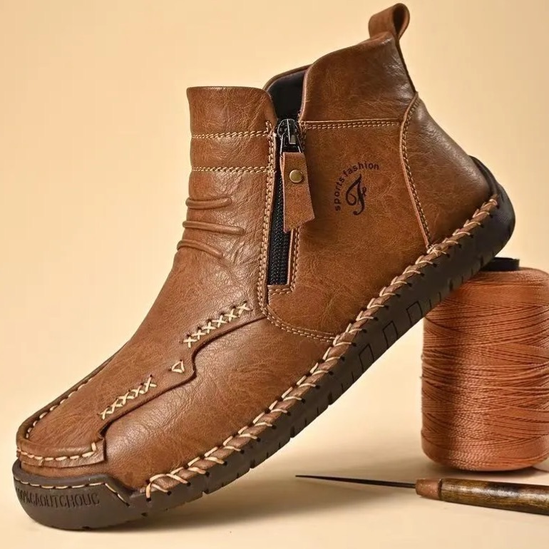 Handcrafted Leather Ankle Boots – Comfort Fit & All-Day Support