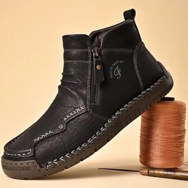 Handcrafted Leather Ankle Boots – Comfort Fit & All-Day Support