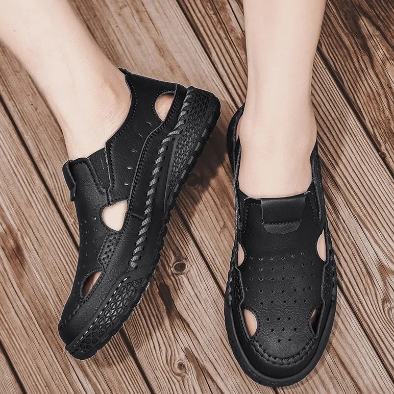 Men's Anti-Slip Hollow Breathable Sandals