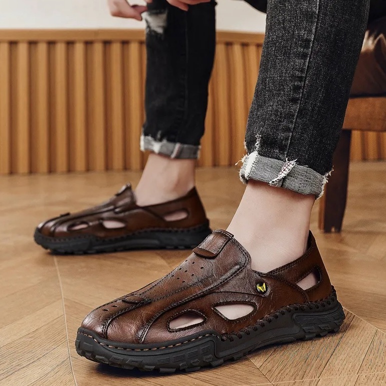 Summer Casual Closed Toe Mesh Sandals Men