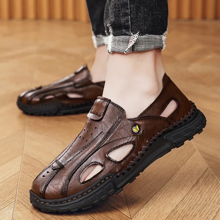 Summer Casual Closed Toe Mesh Sandals Men