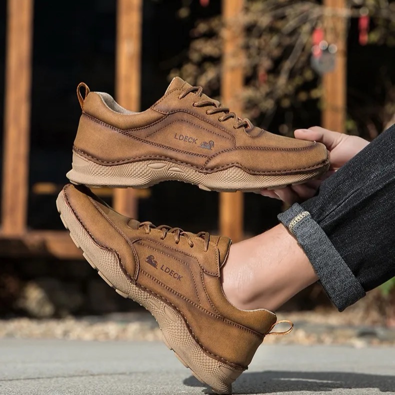 ⏰ Last Day – 45% OFF 🔥 VECTOSOLE® Men’s Handmade Waterproof Leather Walking Shoes