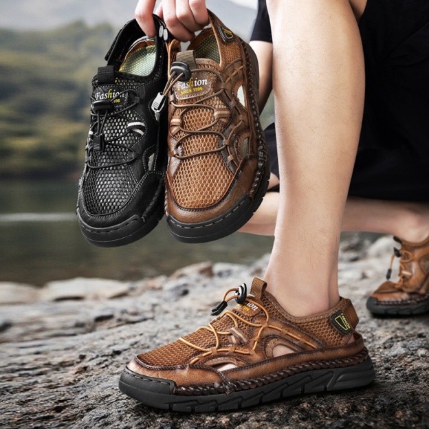 Men's Handmade Leather Outdoor Sandals
