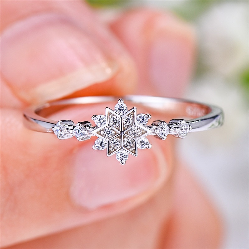 Hexagonal Snowflake Women's Ring