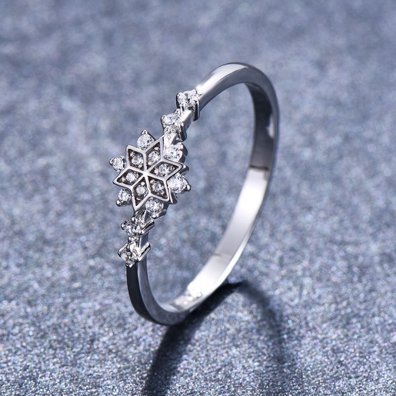 Hexagonal Snowflake Women's Ring