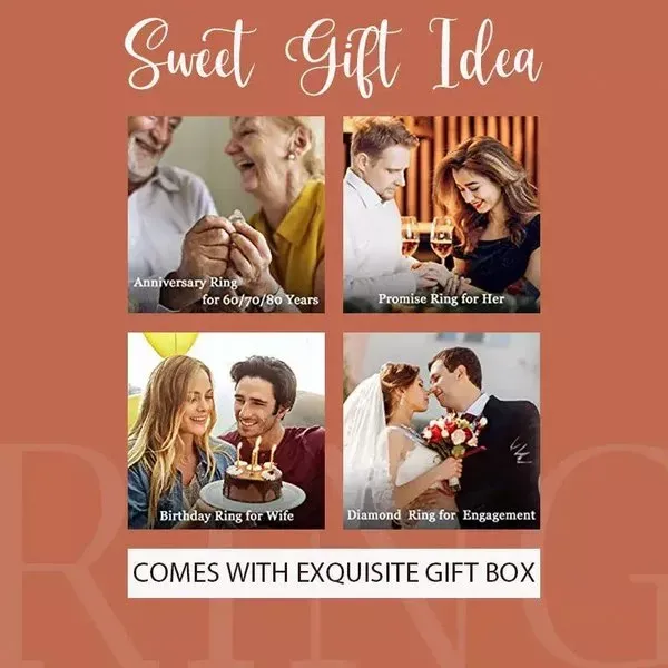 🎁3 Carat Super Sparkling Moissanite Ring