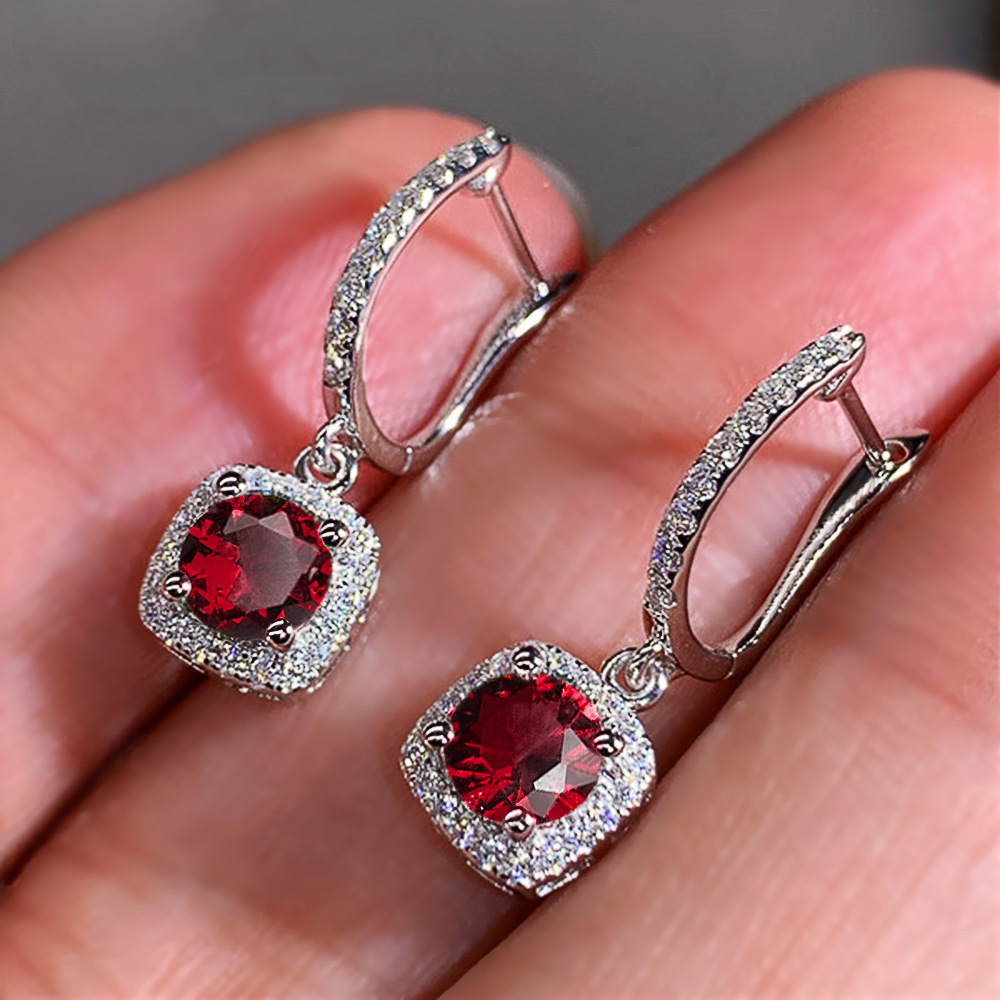 Exquisite gemstone-encrusted versatile earrings