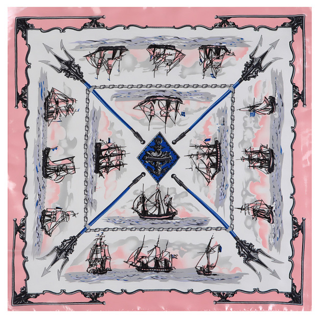 Sea Sailing Sailboat Square Scarf