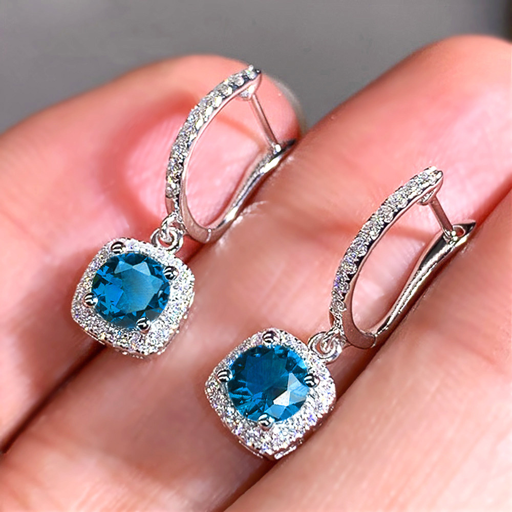 Exquisite gemstone-encrusted versatile earrings