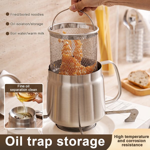 🔥 Last Day Sale 50% OFF 🍤 Kitchen Best Helper Luva Oil Filtration Frying Pot