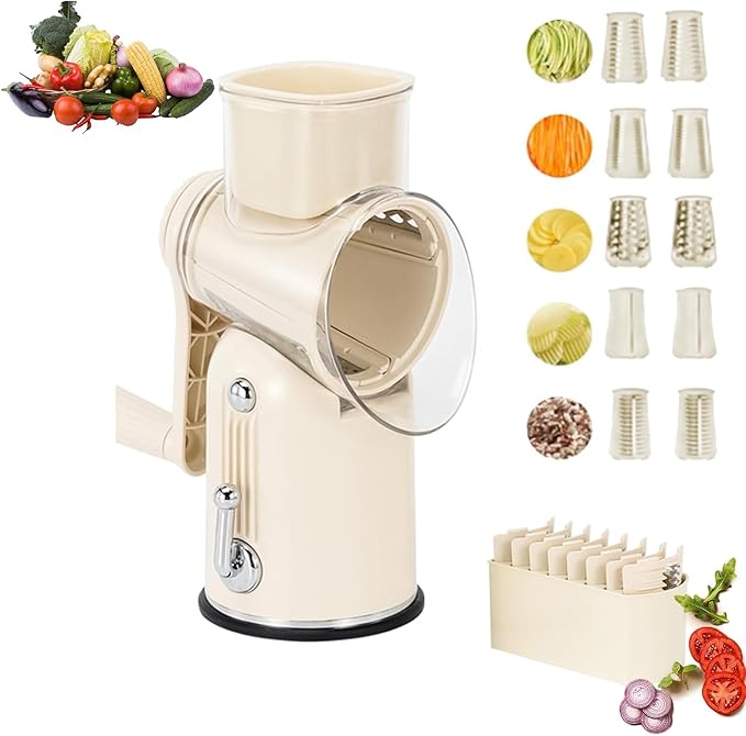 🔥Kitchen Artifact - 49%OFF🔥-5 In 1 Food Chopper With 5 Group Interchangeable Stainless Blades and Strong Suction Base