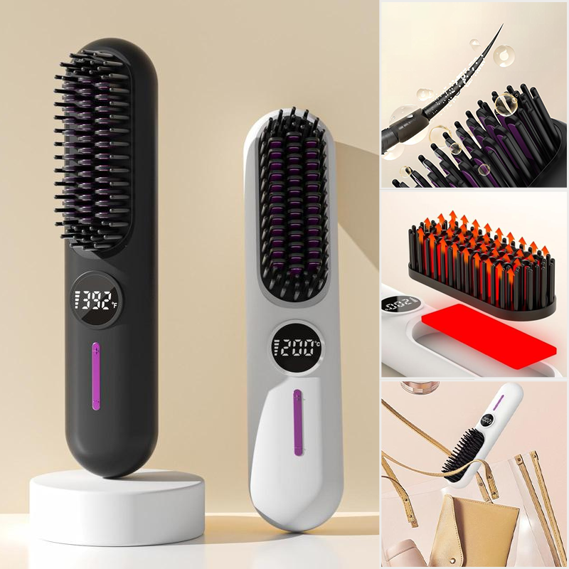 🔥Hot Sale🔥Portable Cordless Straightener Brush