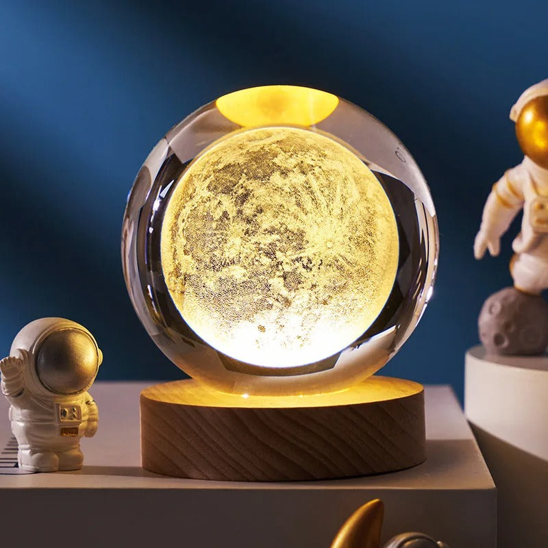 3D Planetary Crystal Sphere Lamp