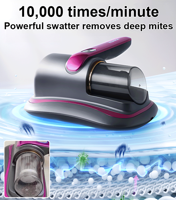 Wireless UV dust mite removal vacuum cleaner
