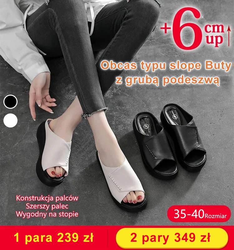 Stylowe klapki na platformie Muffin