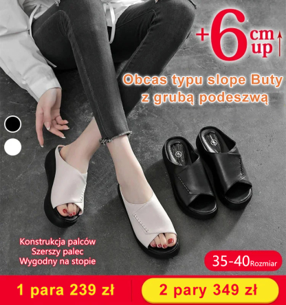 Stylowe klapki na platformie Muffin