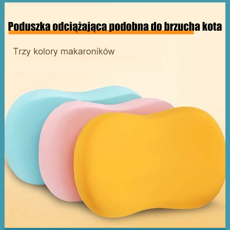 Poduszka odciążająca podobna do brzucha kota