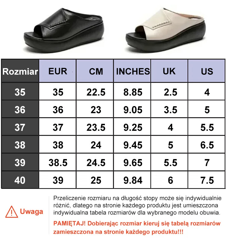 Stylowe klapki na platformie Muffin