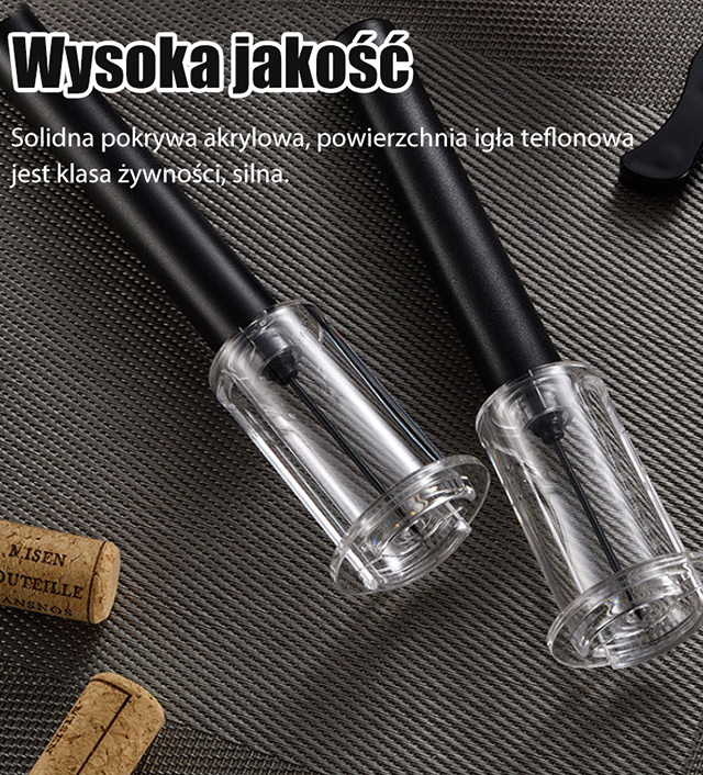 Pneumatyczny otwieracz do czerwonego wina 