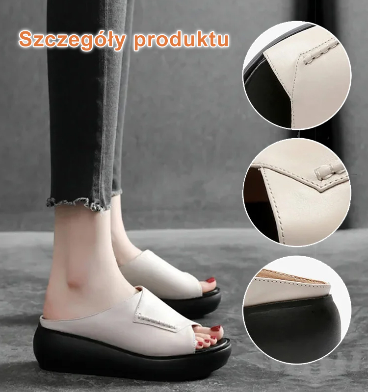 Stylowe klapki na platformie Muffin