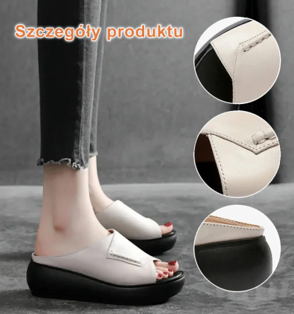 Stylowe klapki na platformie Muffin