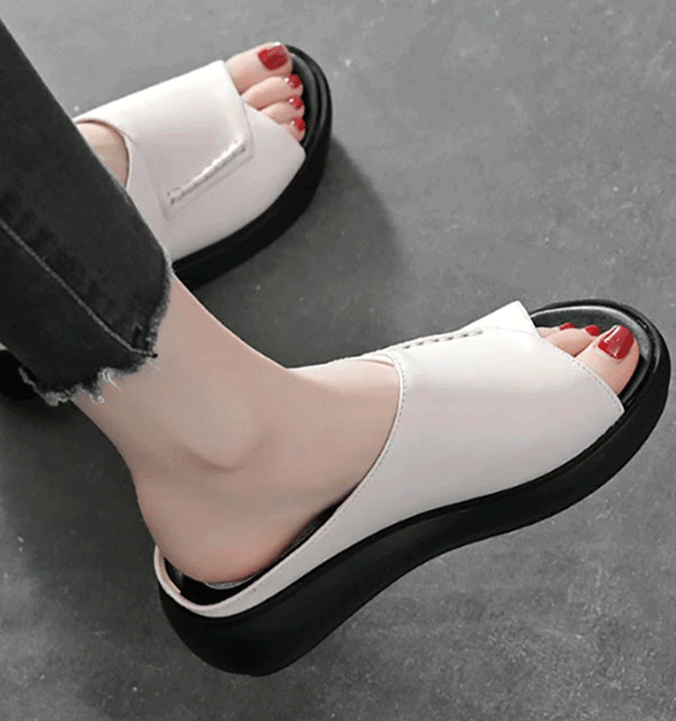 Stylowe klapki na platformie Muffin