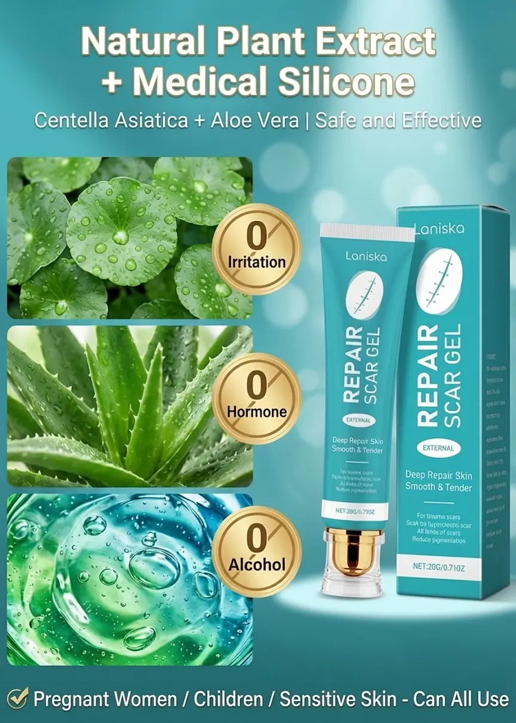 Medical Silicone Scar Removal Gel - For New & Old Scars