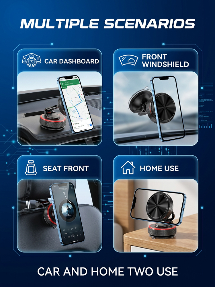 【AI Smart Sensing Magnetic Holder】Multi-functional Car Phone Holder
