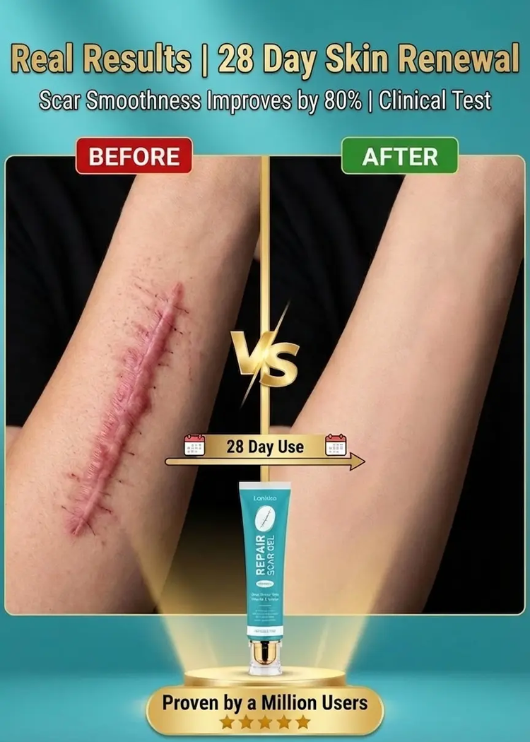 Medical Silicone Scar Removal Gel - For New & Old Scars