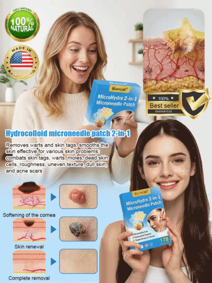 Microneedle Hydrocolloid 2-in-1 Patch