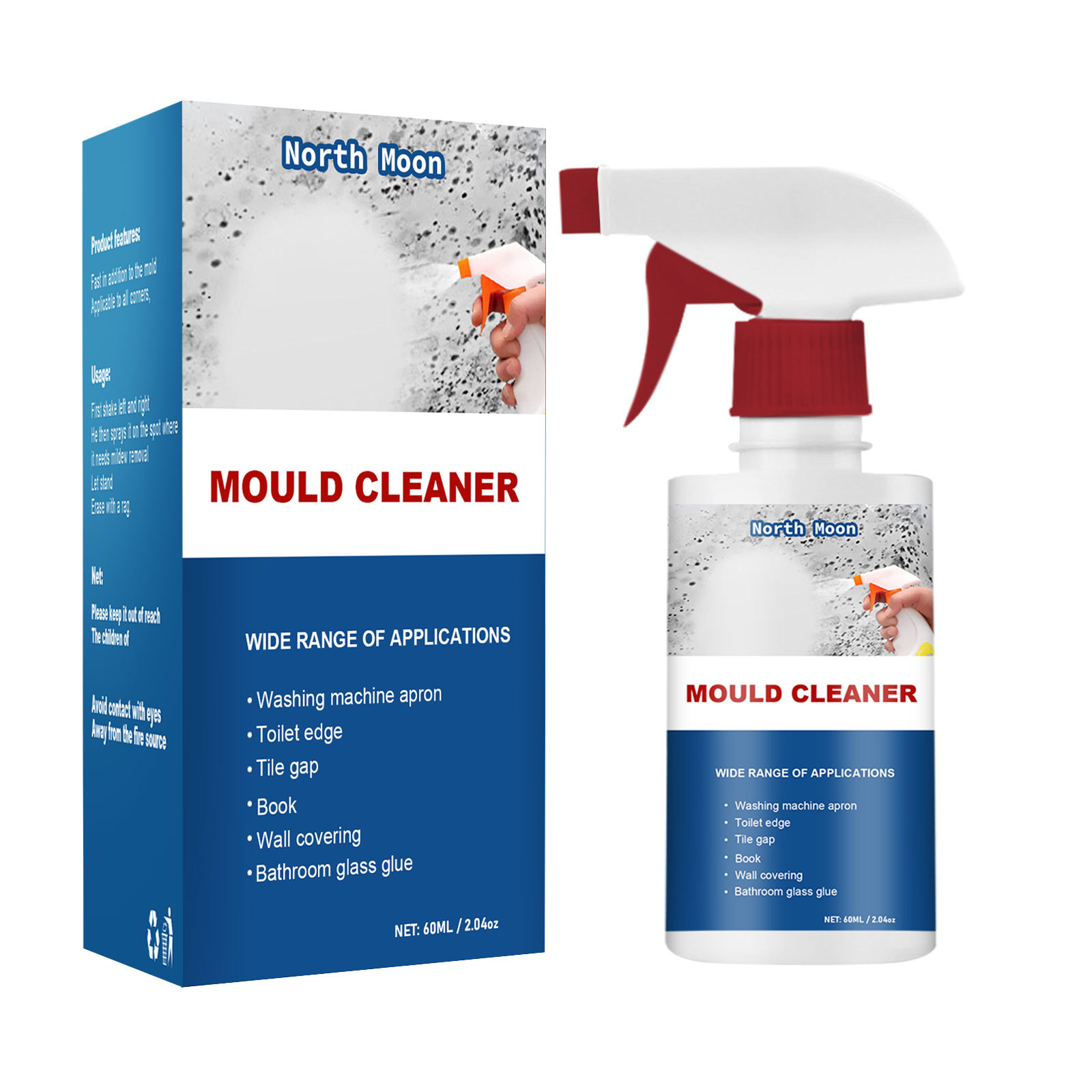 Ceramic and Wall Mildew Remover Home Cleaning Agent